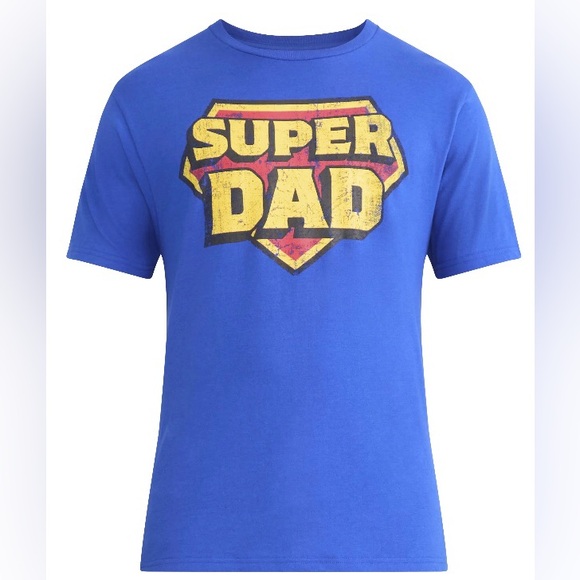 Super Dad Graphic Tee - Blue - Picture 1 of 6